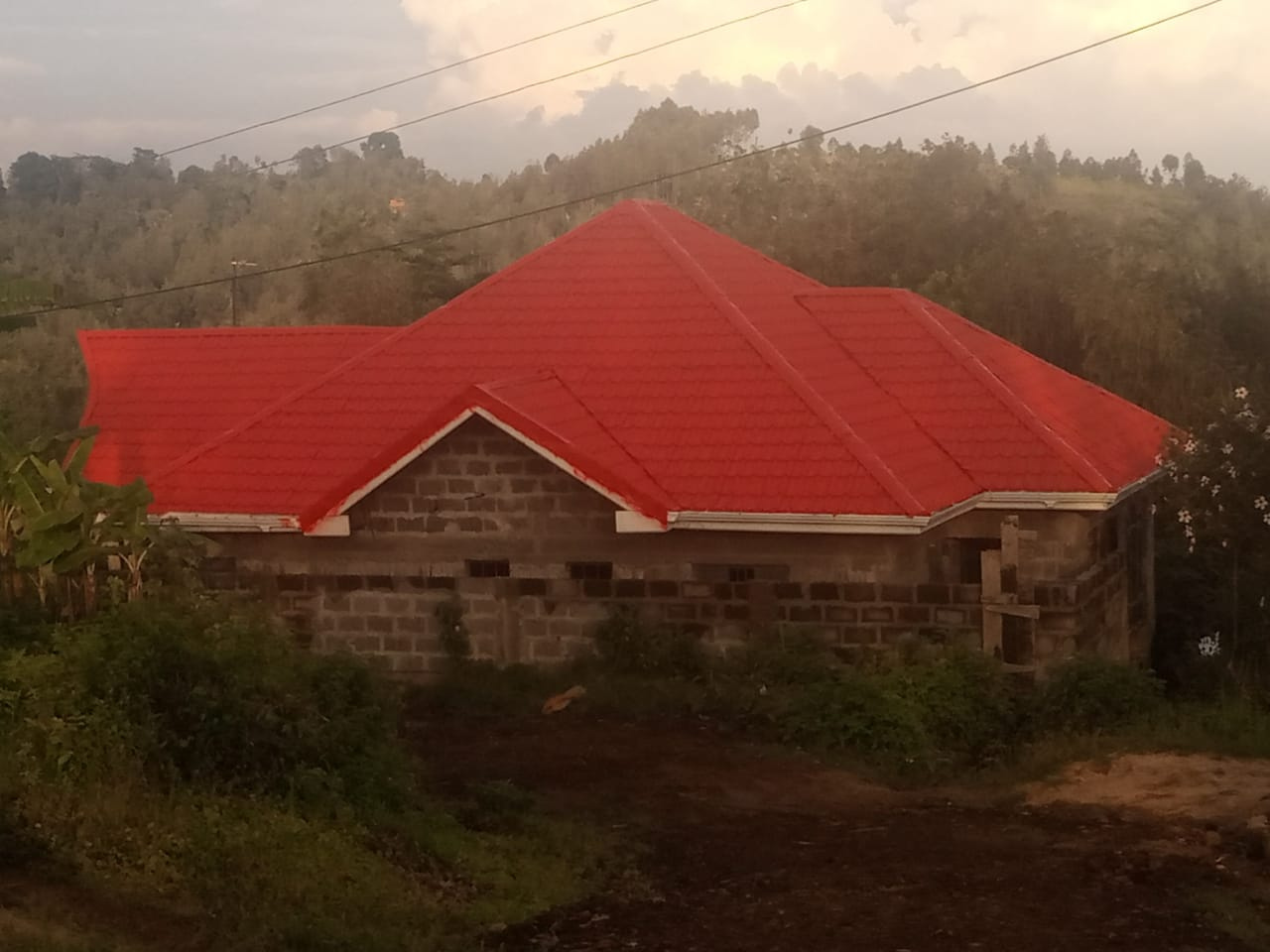 Red roof after Focus Roof Paint